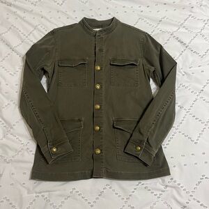 L'AGENCE Khaki Military Field Jacket